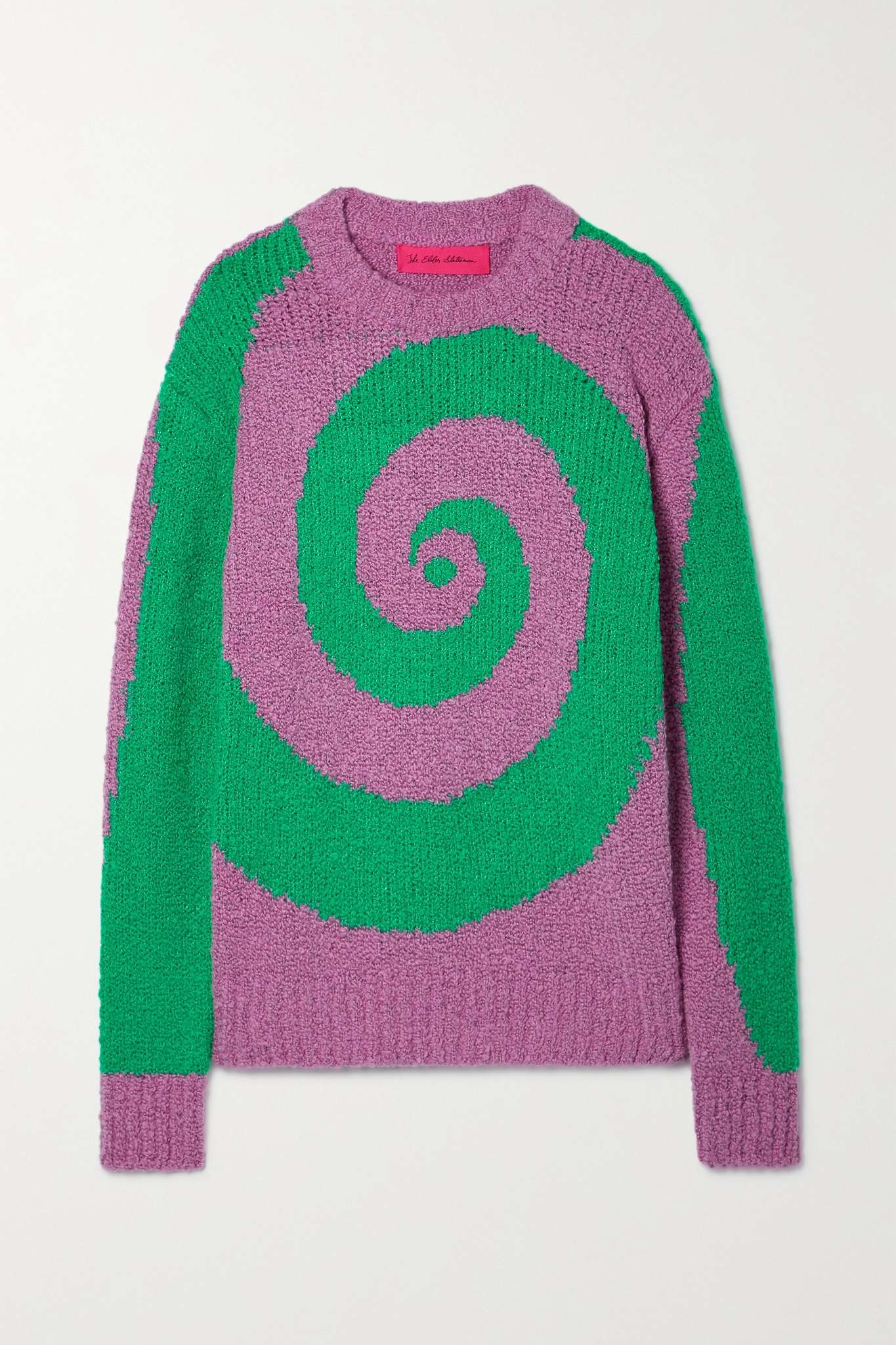 Cashmere and silk-blend bouclé sweater - 1