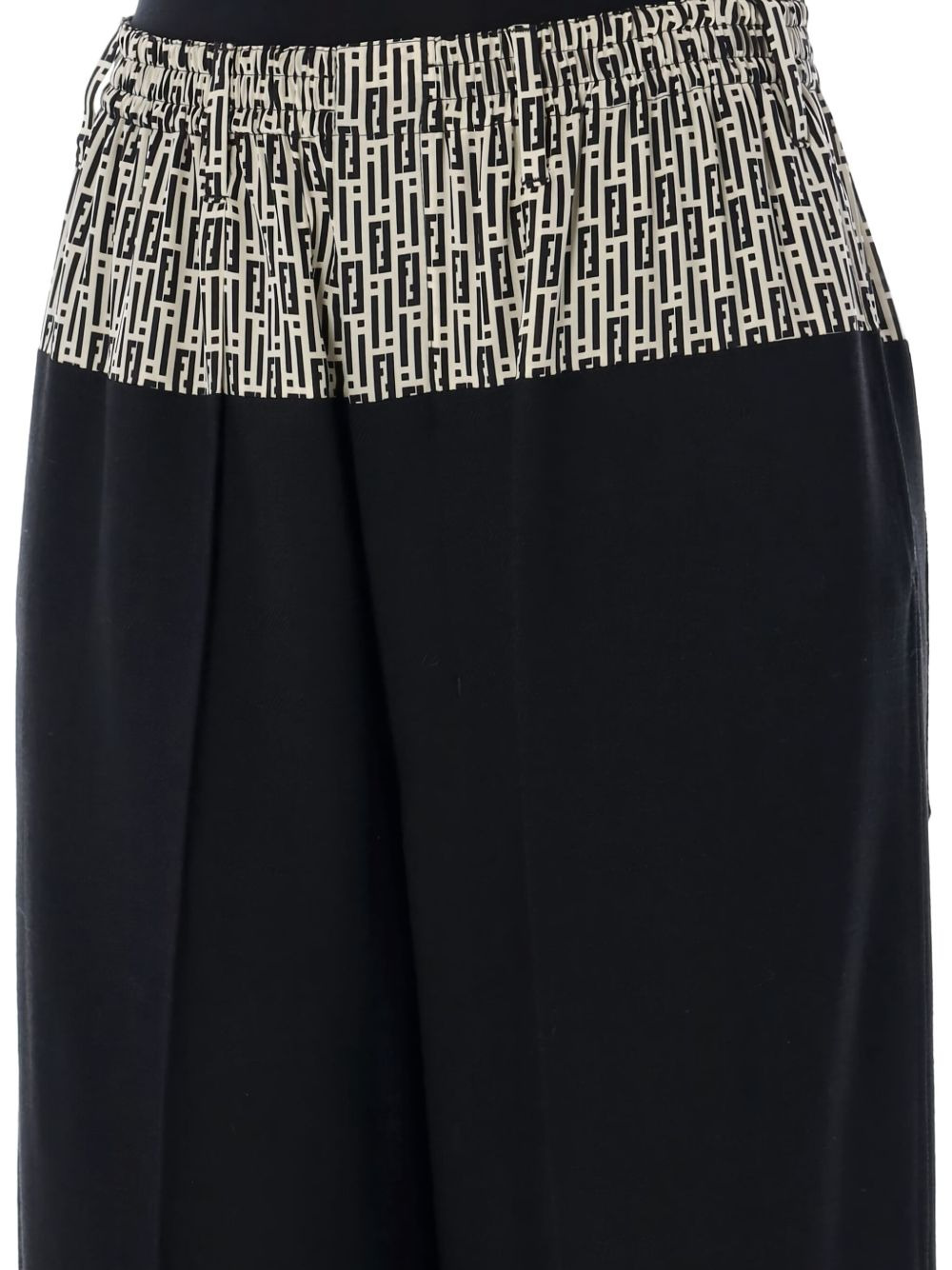 elasticated-waistband logo-print trousers - 2