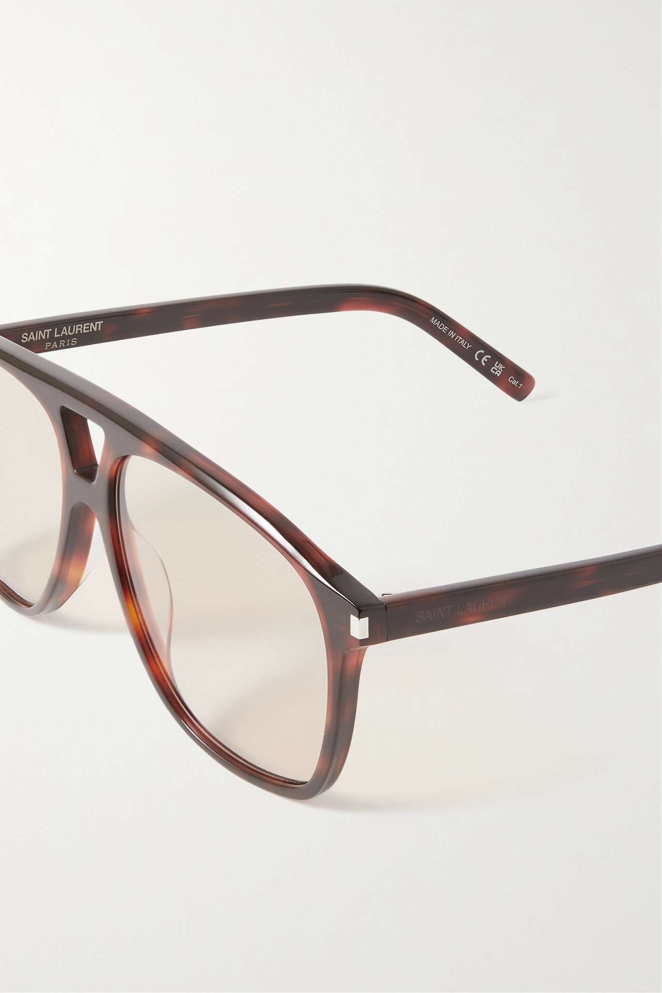 Dune aviator-style tortoiseshell acetate sunglasses - 4