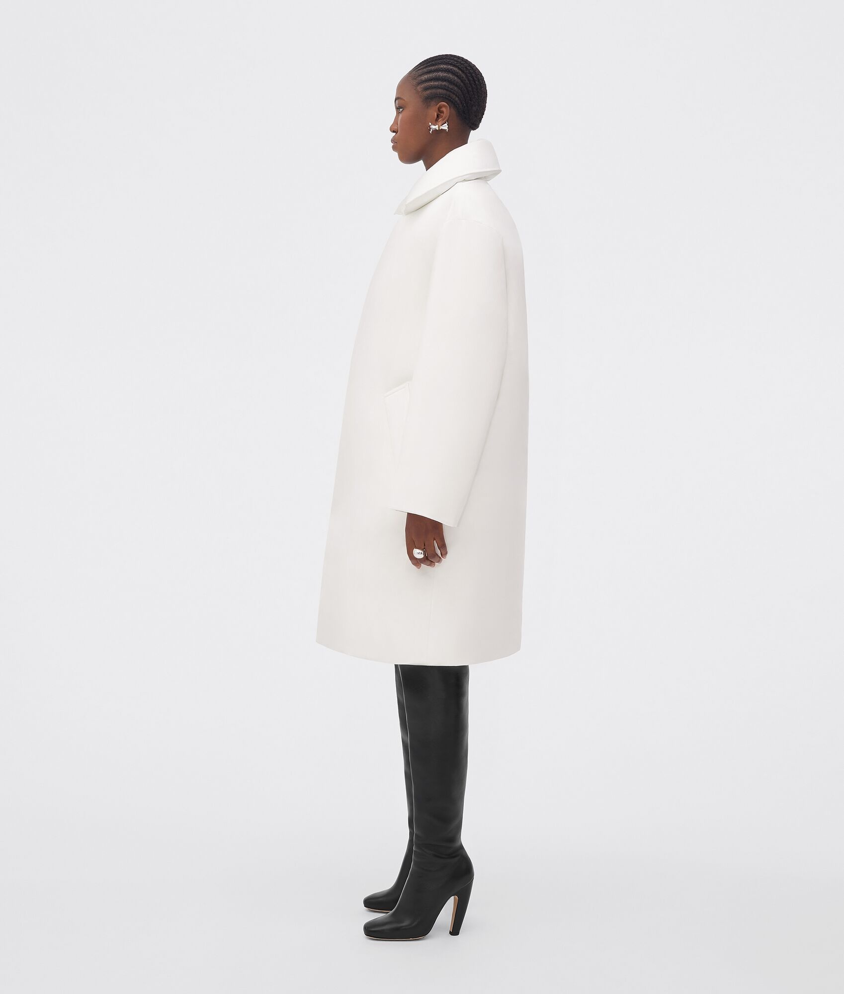 Frosted Poplin Puffer Coat - 2
