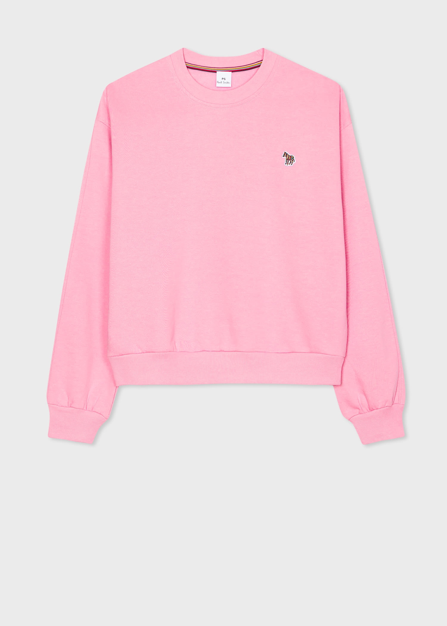 Pink Zebra Logo Cotton Sweatshirt - 1