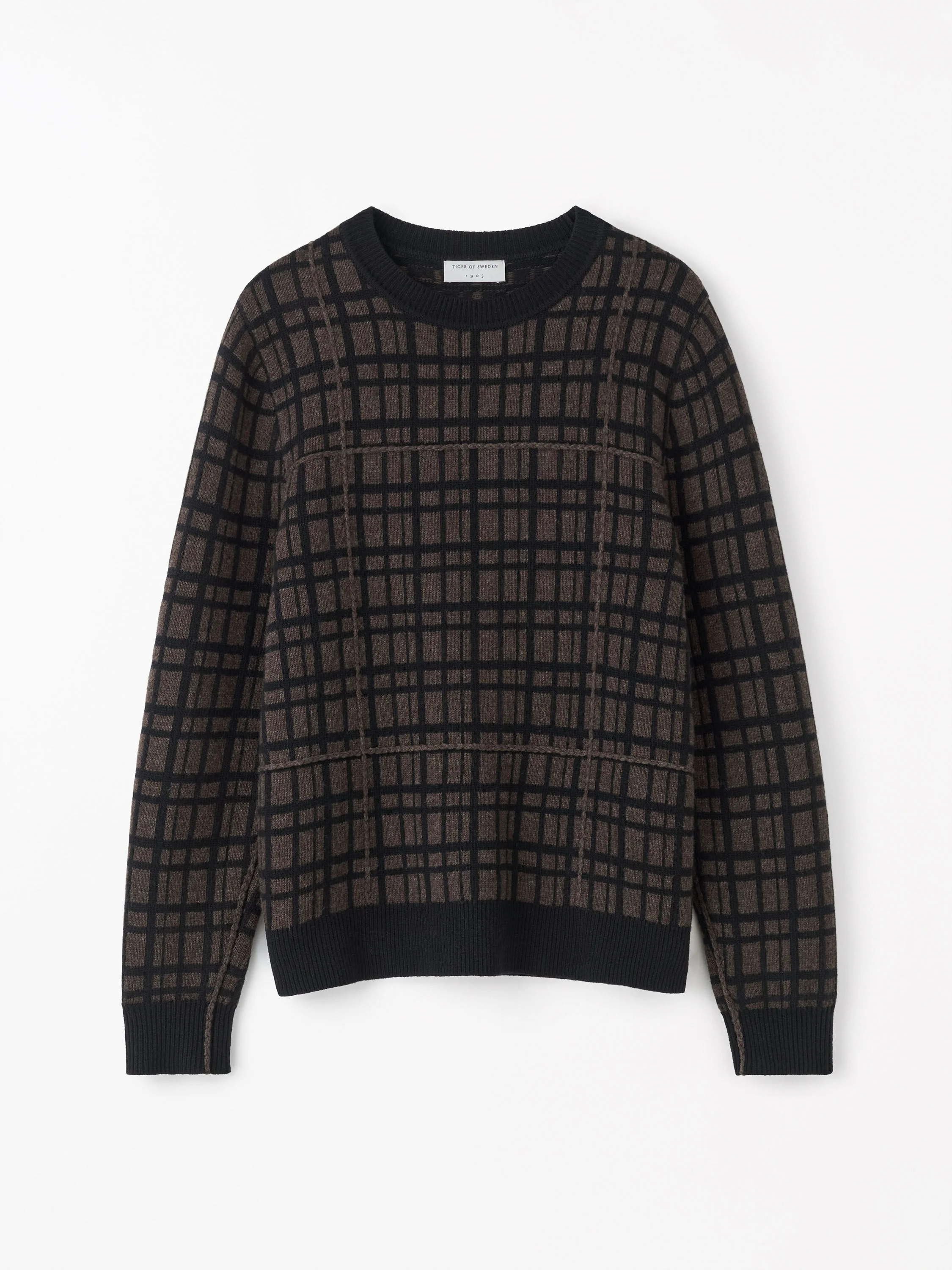 Nyle Check Pattern Sweater - 1