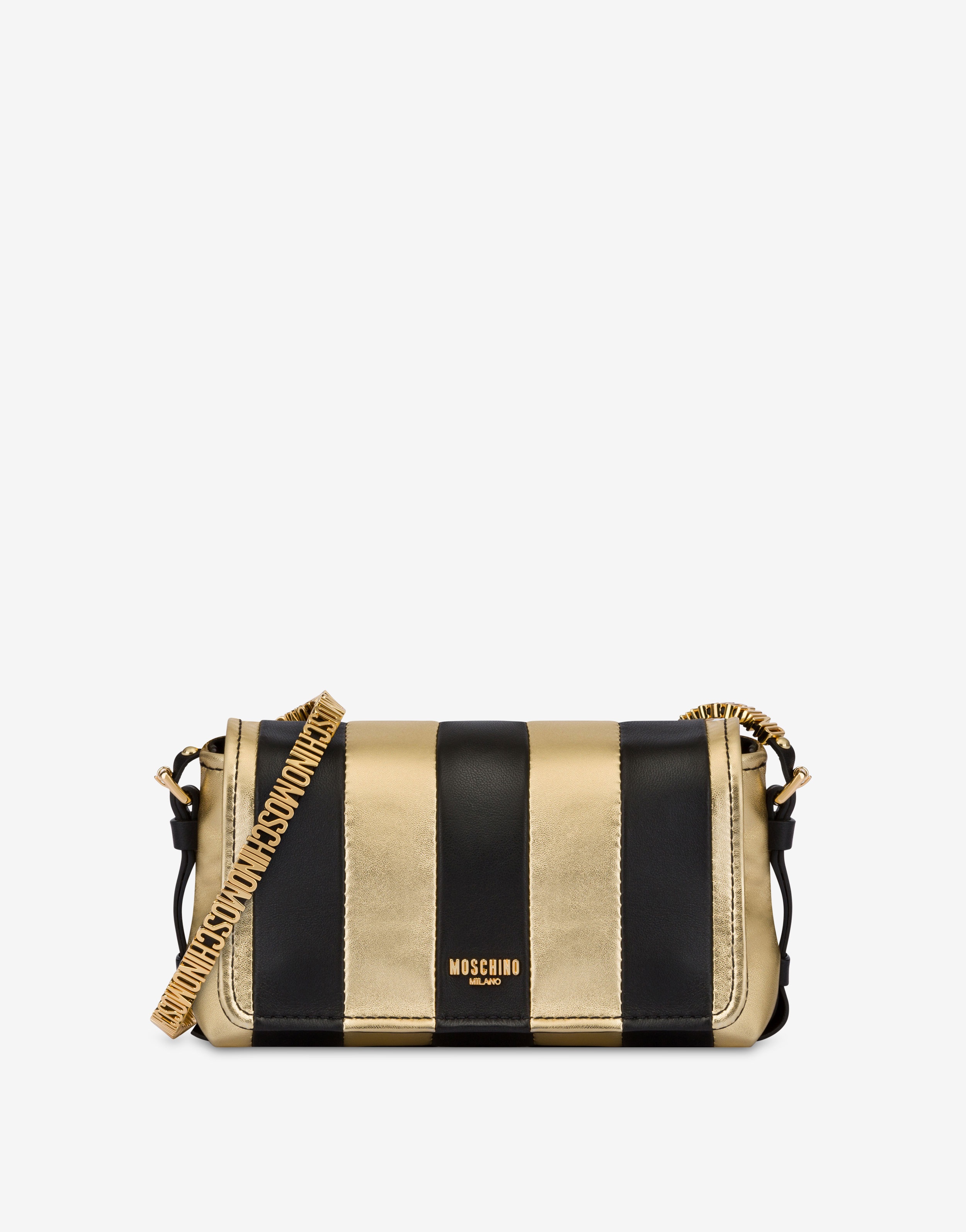 PATCHWORK STRIPES SHOULDER BAG - 1