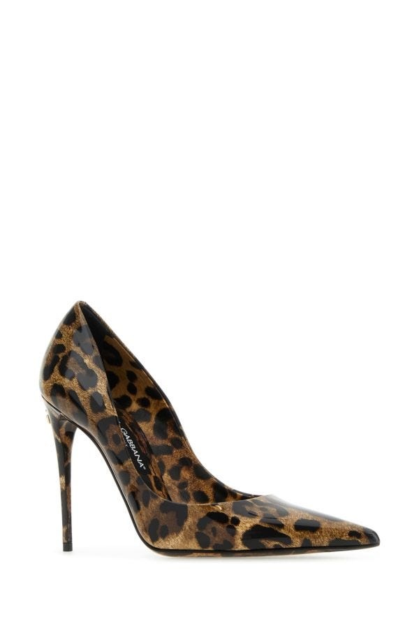 Printed leather pumps - 2