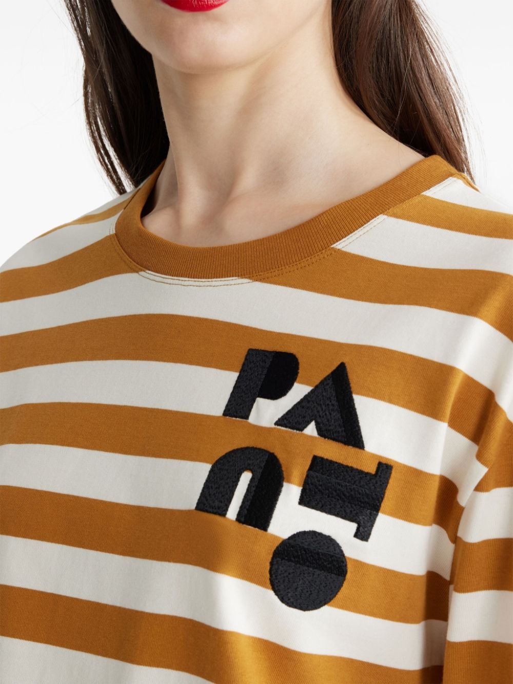 striped cotton T-shirt - 5