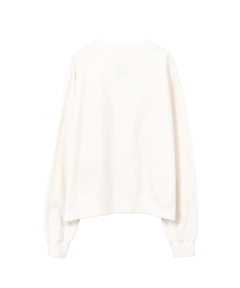 Cat Printed Embellished Distressed Sweatshirt 16