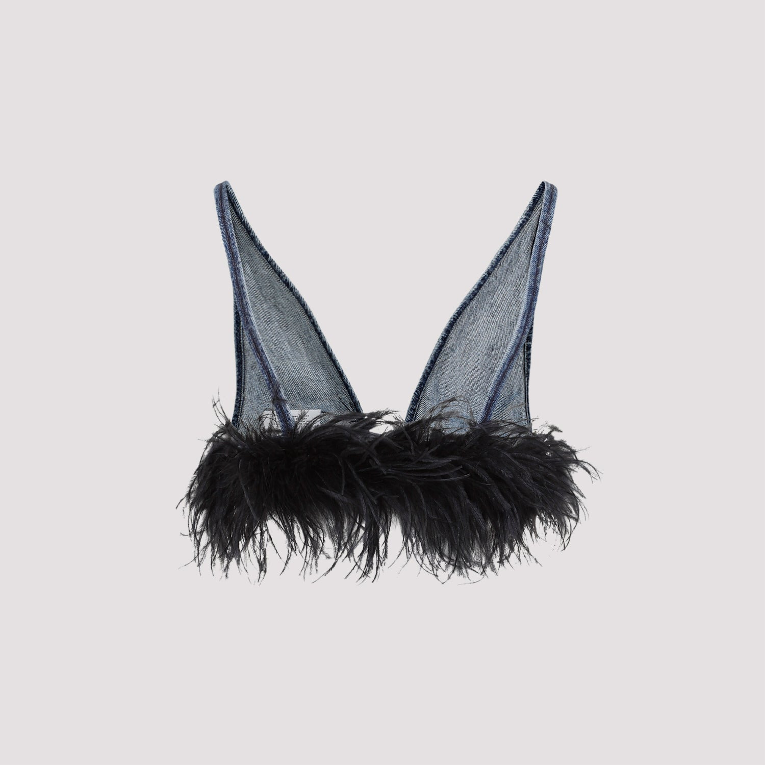 Miu Miu Cotton Top With Feathers Women - 2