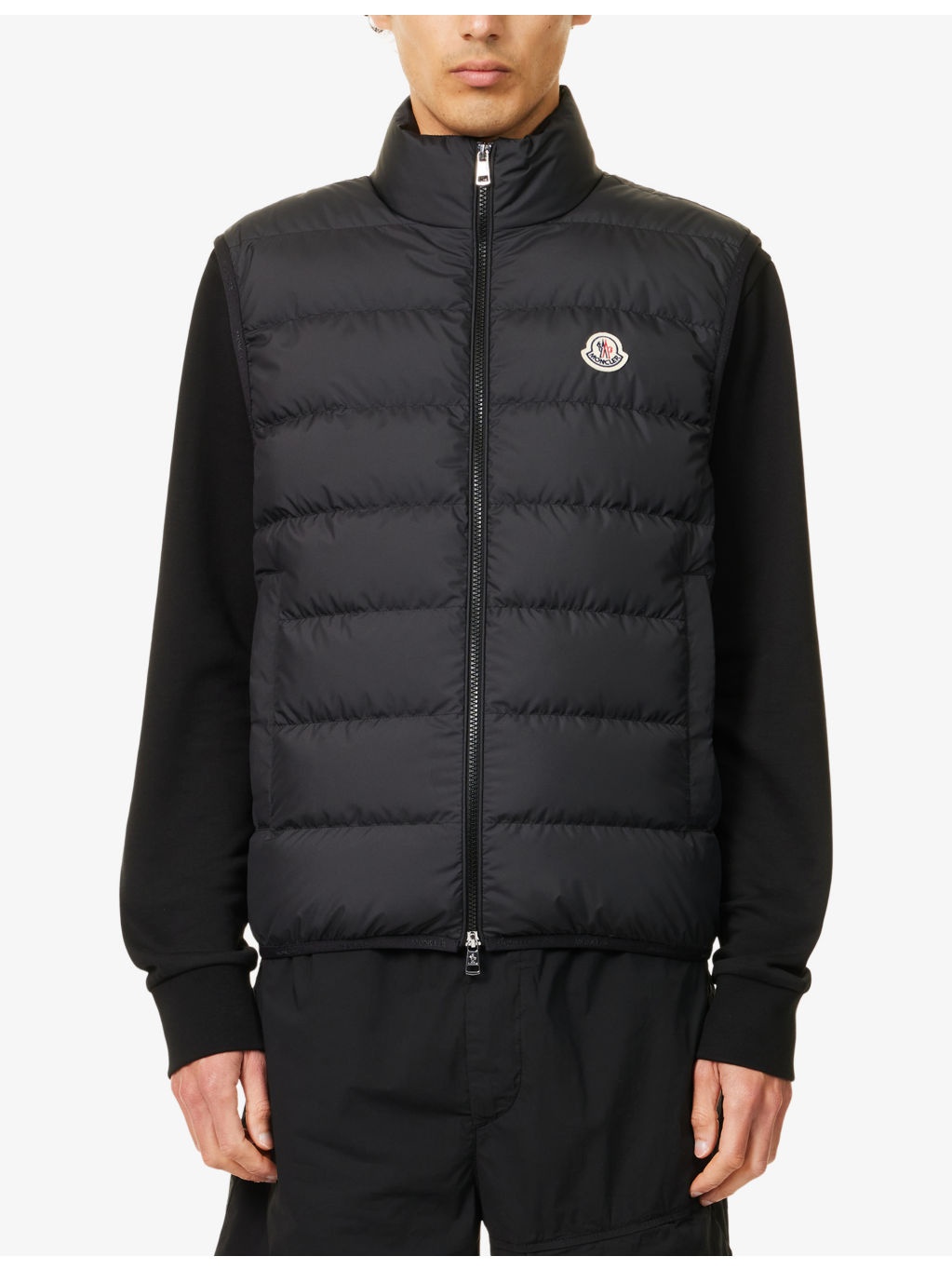 Contrin Brand-Badge Shell-Down Gilet - 3