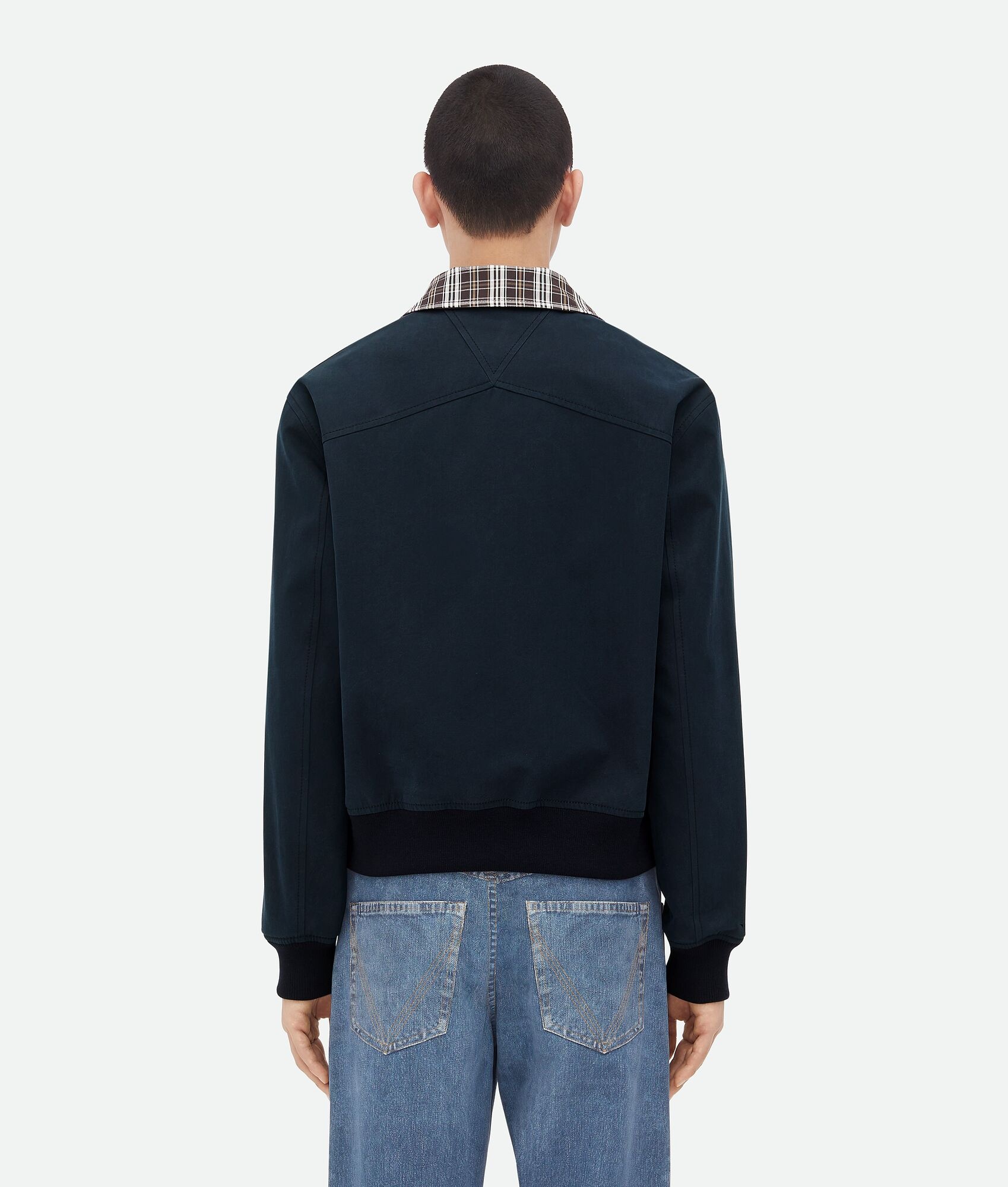 Checked Cotton Blouson - 3