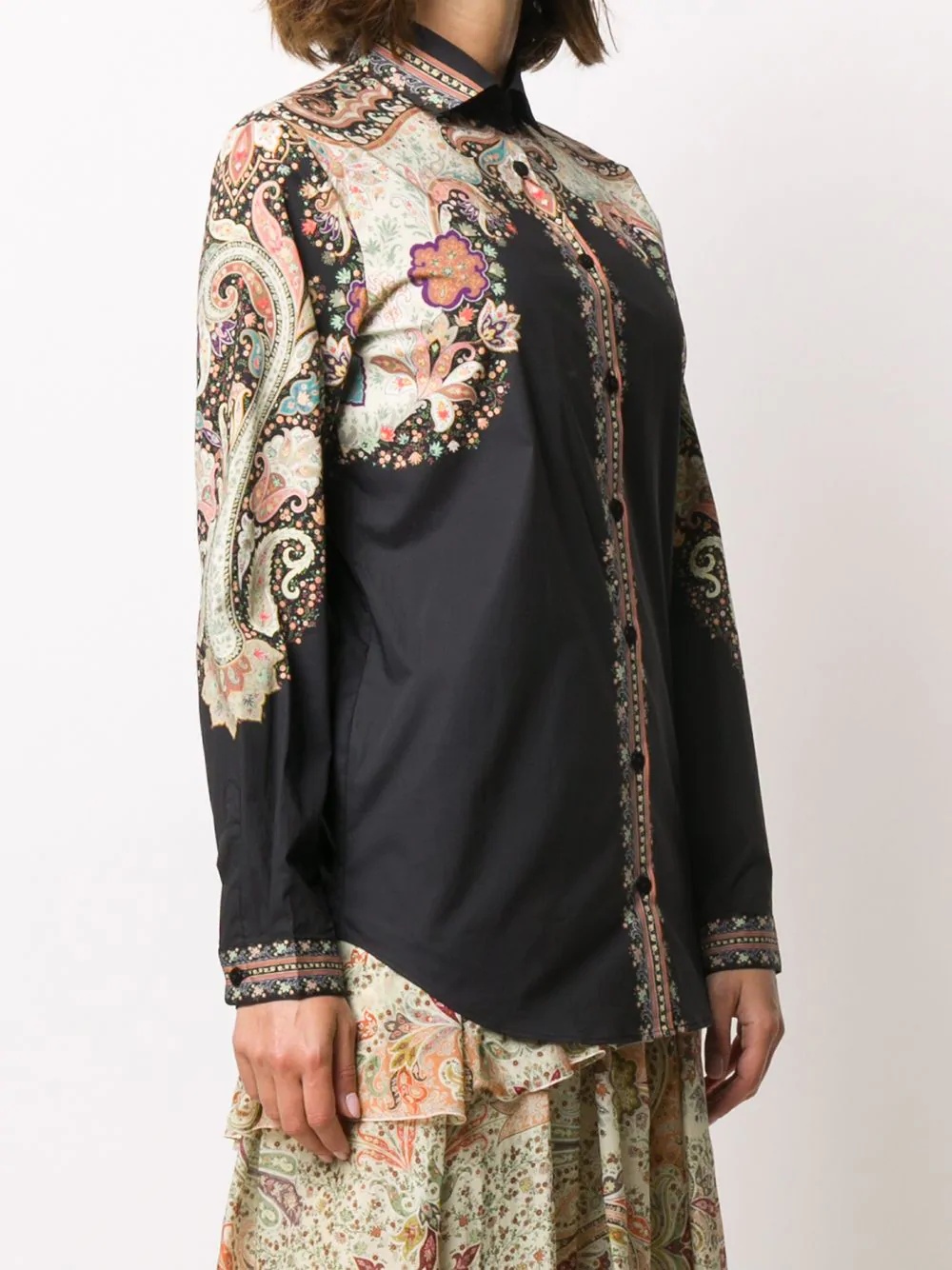 long-sleeved printed shirt - 3