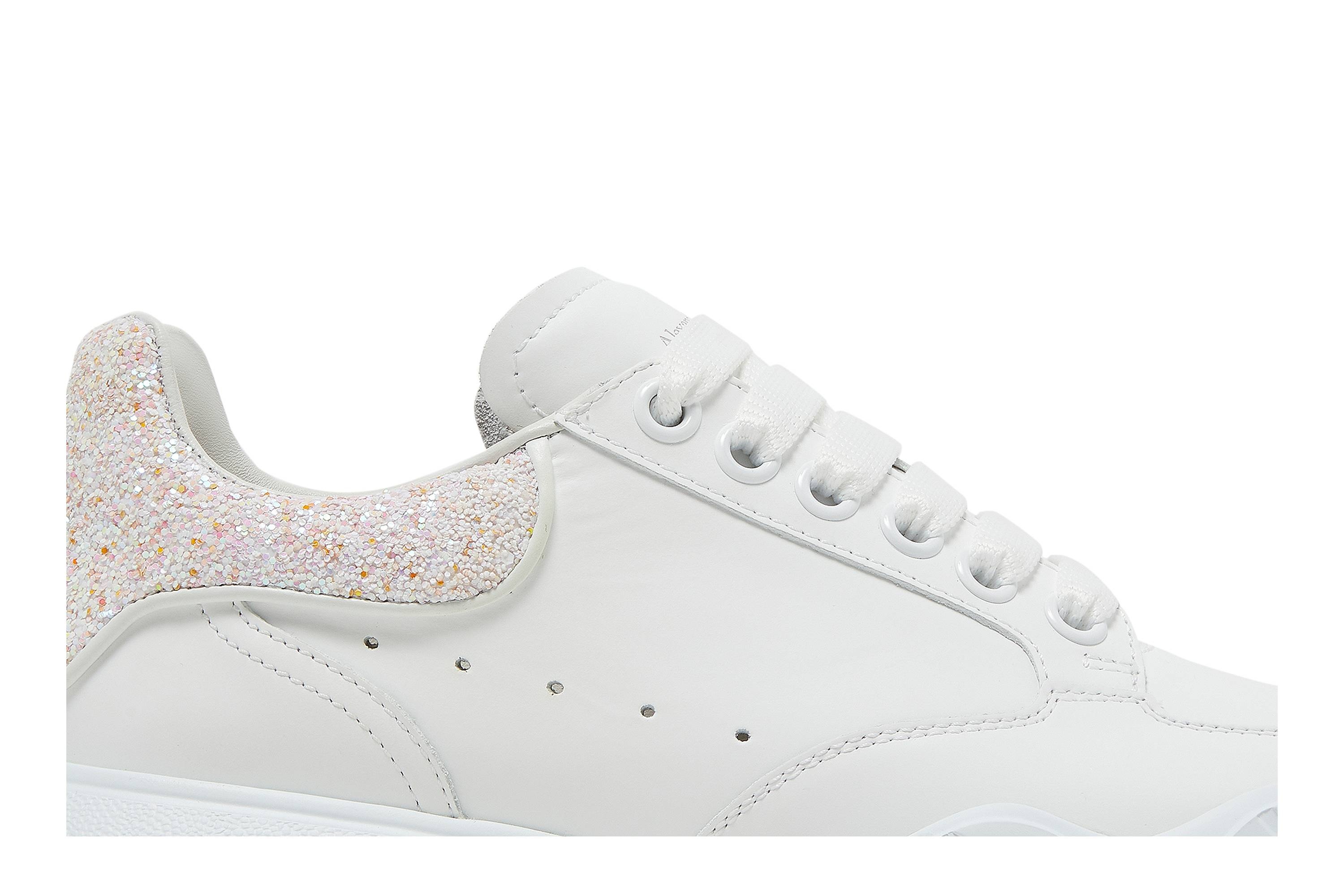 Alexander McQueen Wmns Court Trainer 'White Pink Glitter' - 2