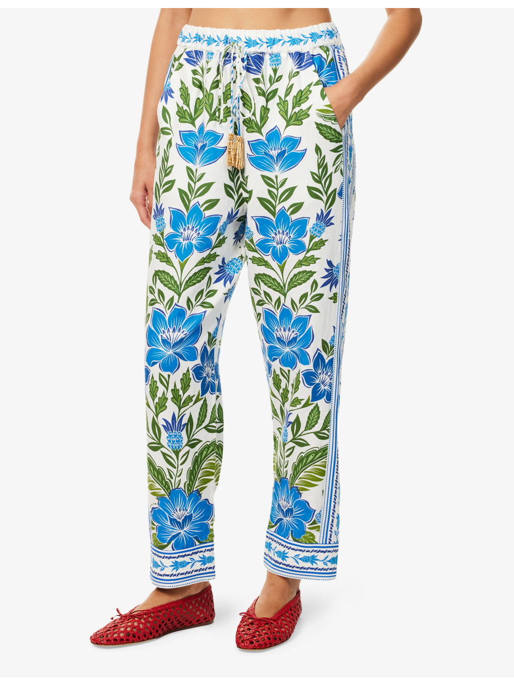 Tropicance Drawstring Linen-Blend Trousers - 3