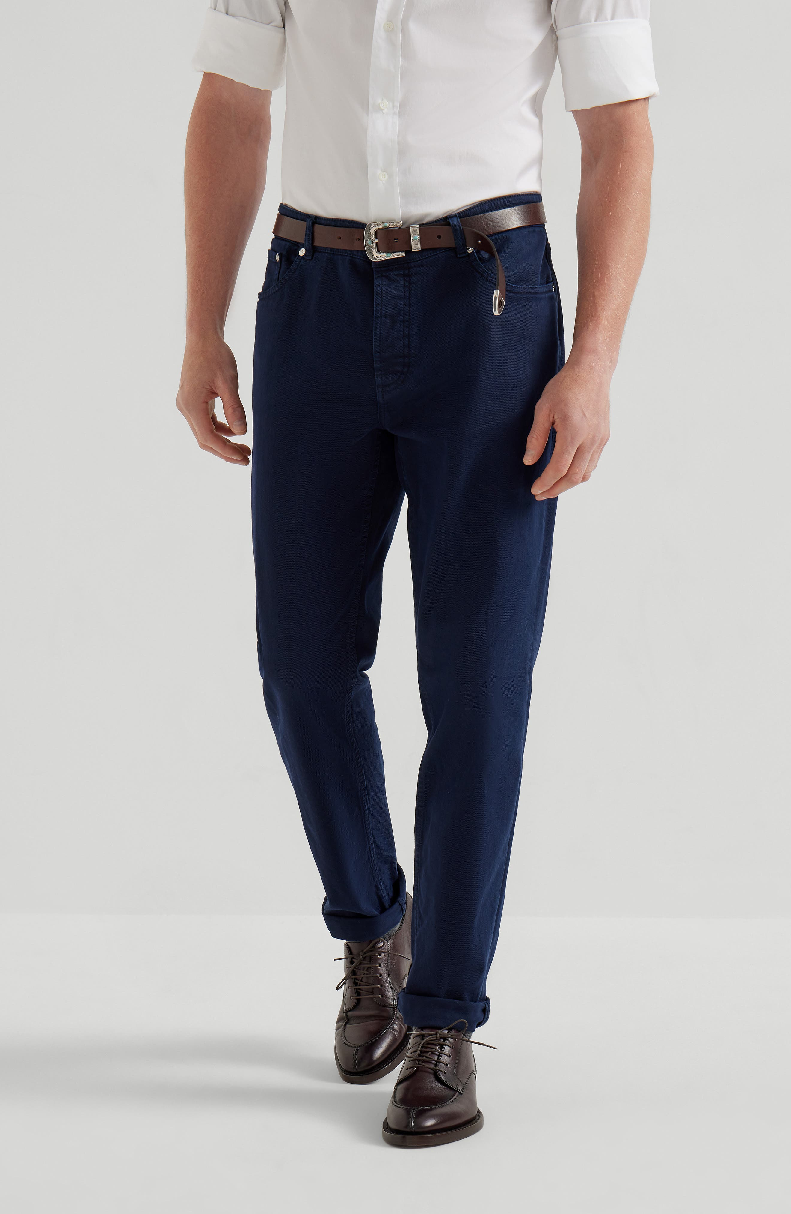 Brunello Cucinelli Comfort denim trousers in Navy Blue at Nordstrom - 2