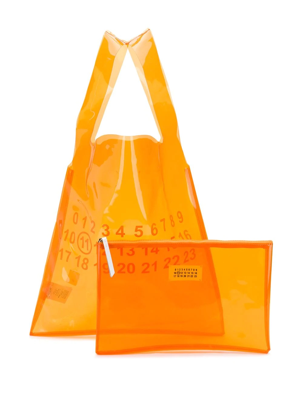 transparent logo tote - 6