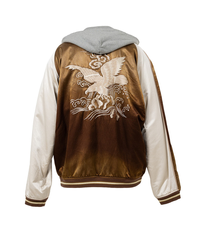 Reversible Hoodie Layered Souvenir Jacket 30