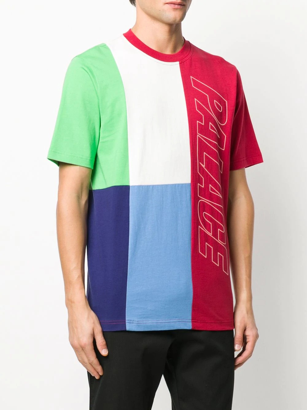 Flaggin colour block T-shirt - 3