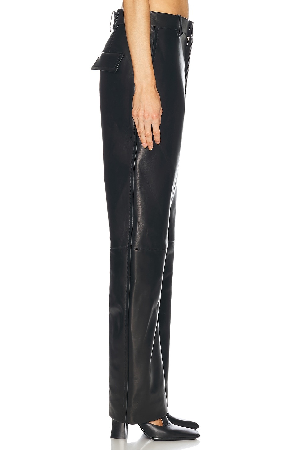 Leather Straight Leg - 3