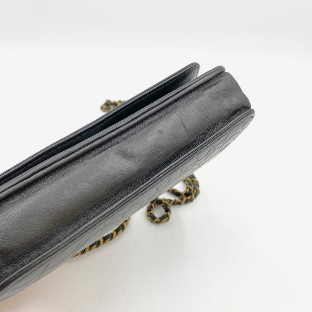 Chanel No.18 Black Camellia WOC Bag - 9