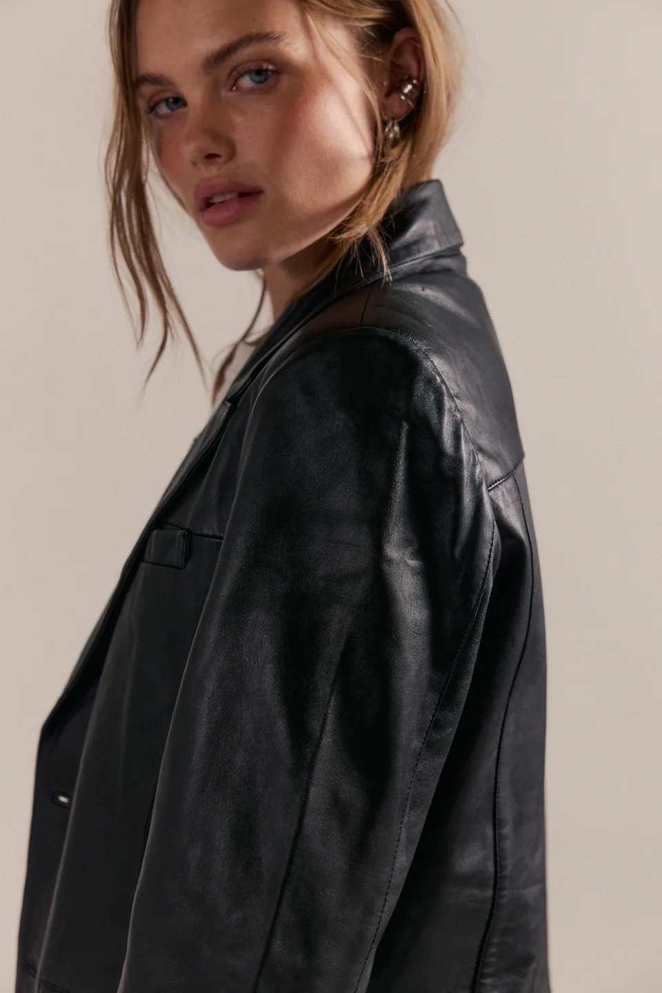 Deadwood Stanley Leather Blazer - 1