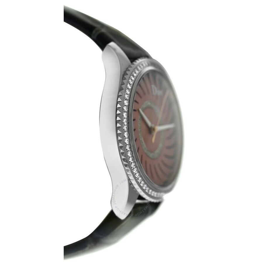 Dior VIII Montaigne Quartz Diamond Pink Dial Ladies Watch CD152113A001 - 3