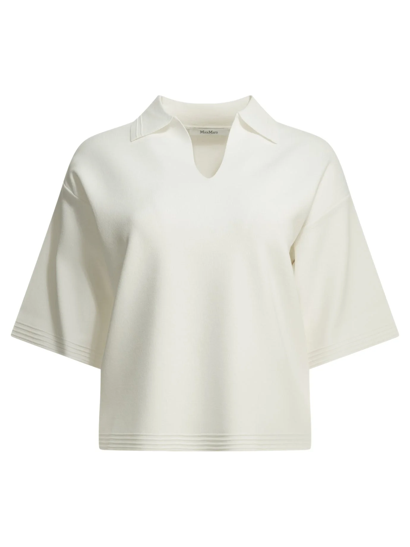 Max Mara Pure Polo Shirt Without Buttons - 1