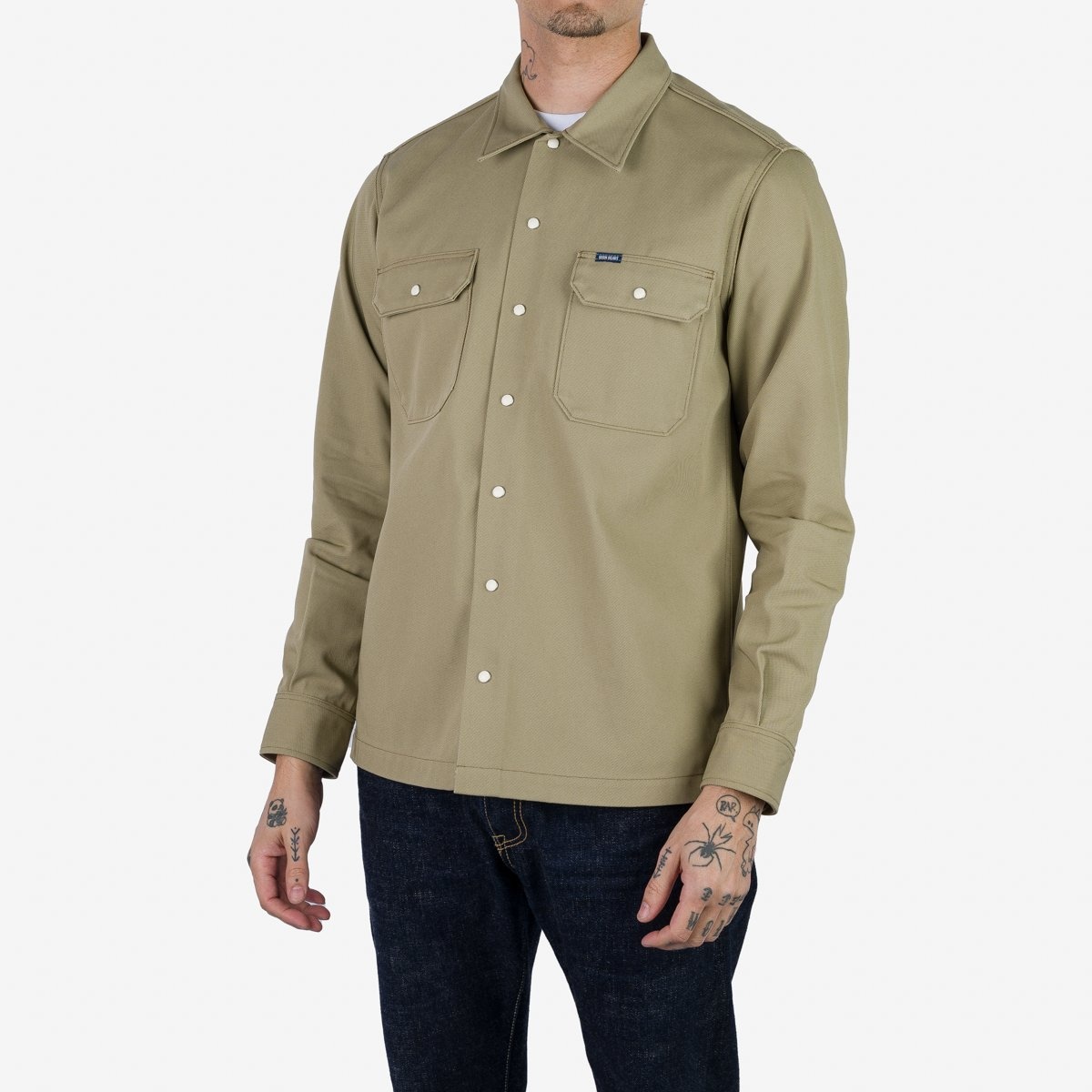 IHSH-364-KHA 11oz T/C Mechanic Shirt - Khaki - 2