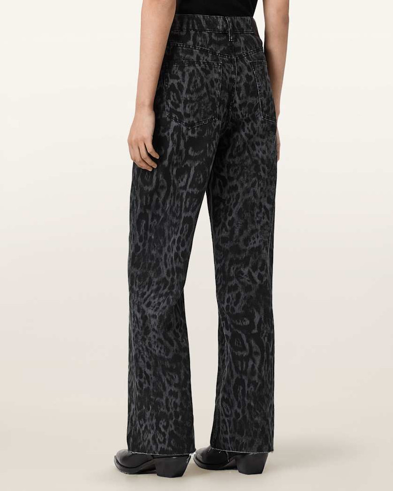 BLAKE WIDE LEG LEOPARD PRINT JEANS 6