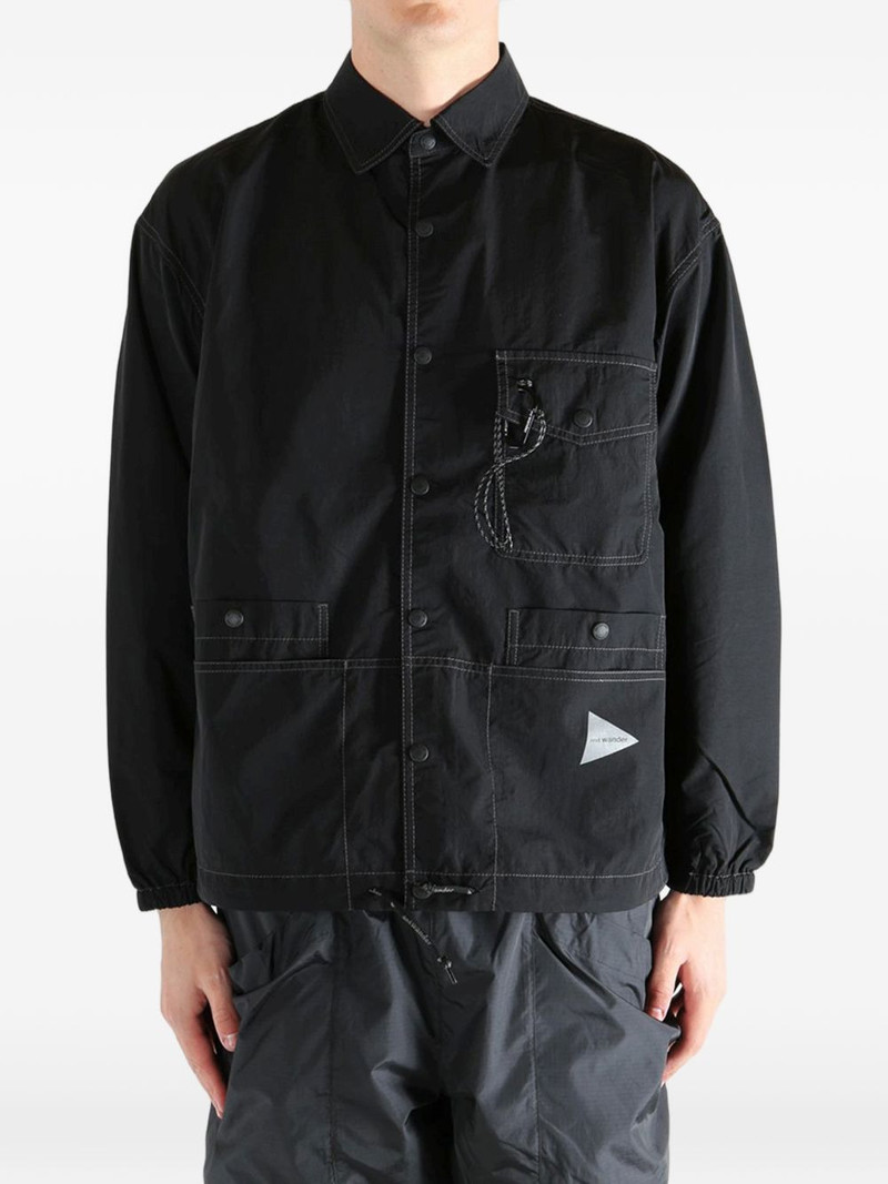 and Wander contrast-stitch pocket-detail jacket outlook