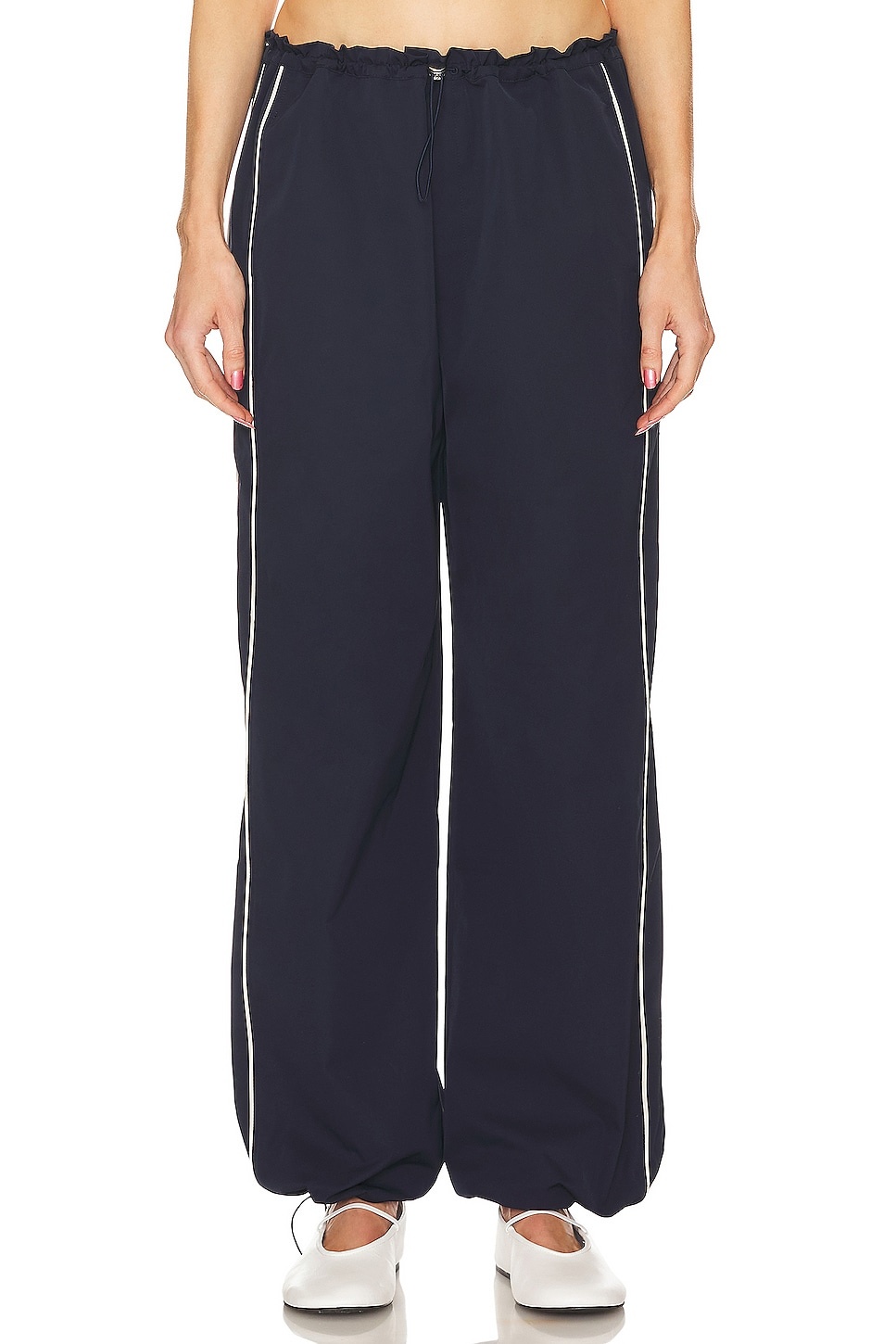 Cinched Waist Wide Leg Pant - 2