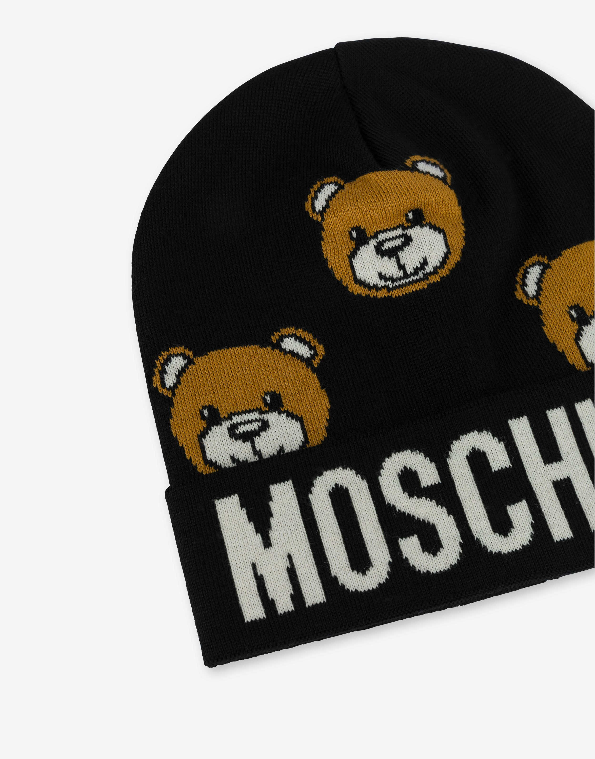 ALLOVER TEDDY BEAR KNIT HAT - 3