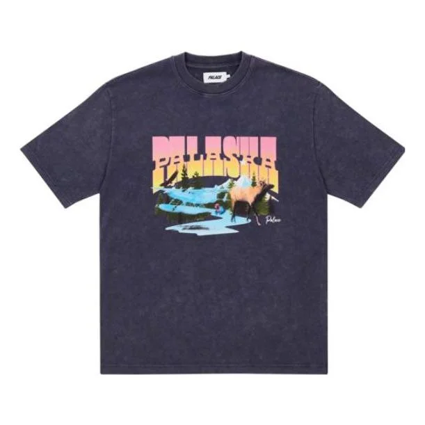 Palace SS22 Palaska Dye T-Shirt 'Purple' P22ES120 - 1