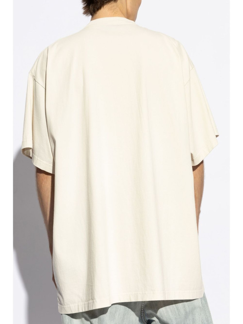 Metal BB Stencil cotton T-shirt 4