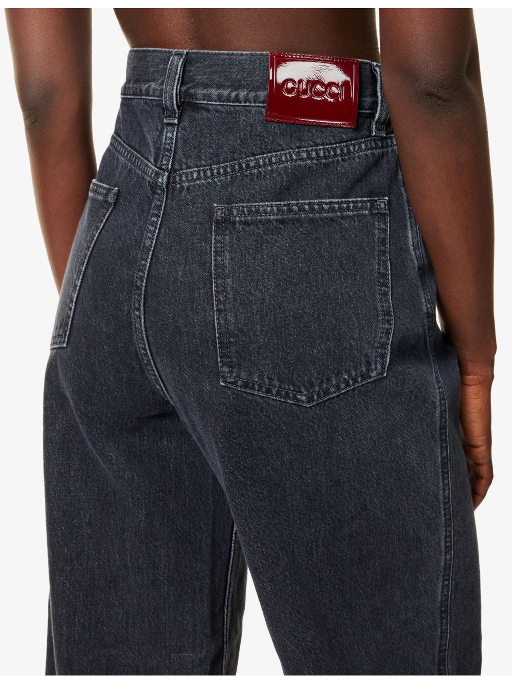 Regular-fit wide-leg denim jeans - 5