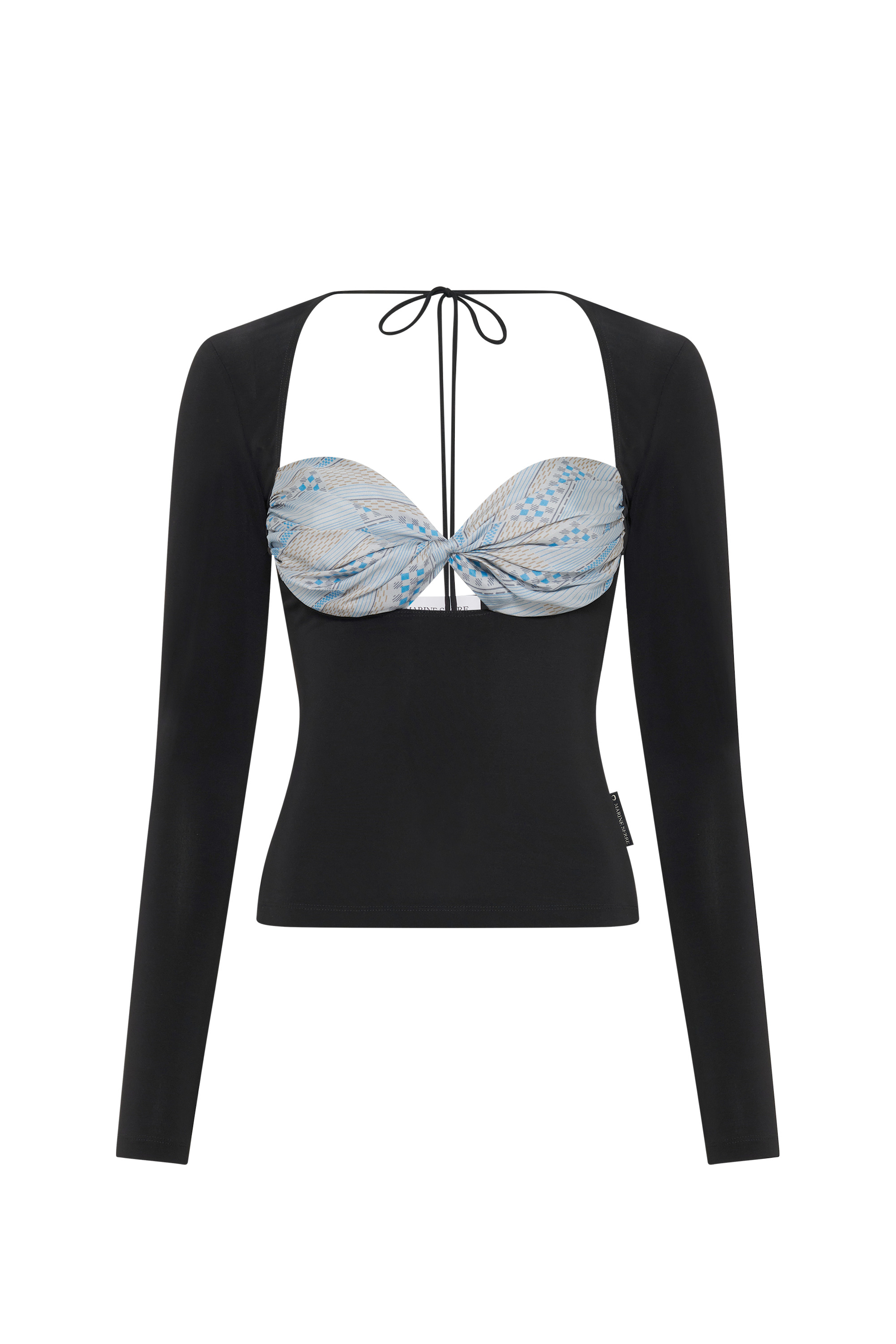 Regenerated Silk Scarves Draped Top - 6