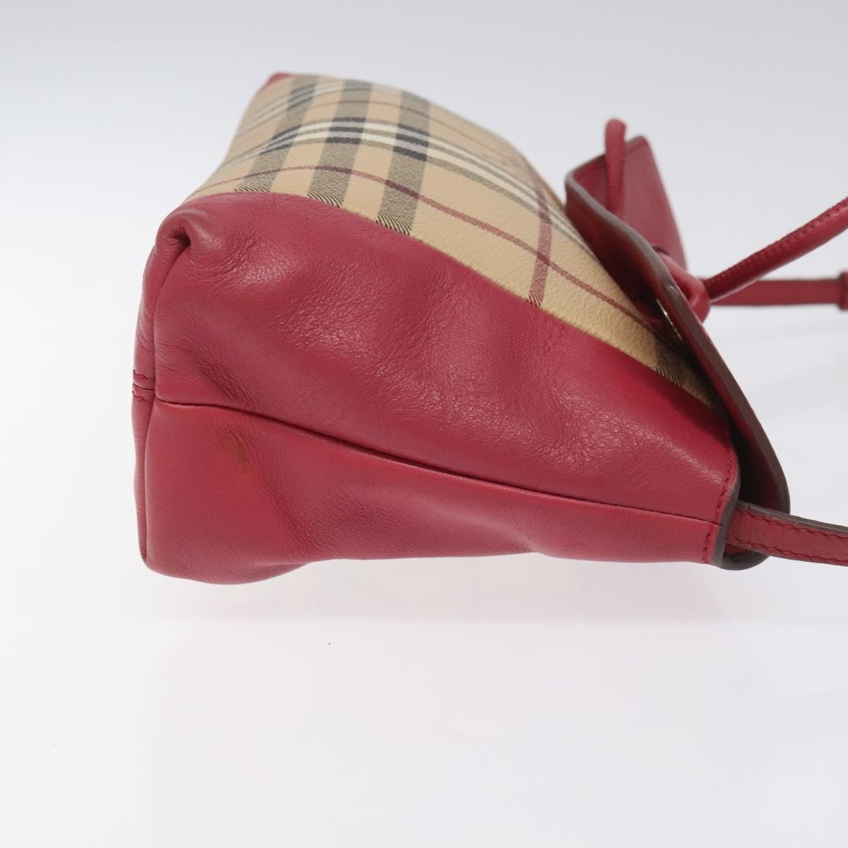 Burberry Nova Check Shoulder Bag Pvc Pink Beige - 4
