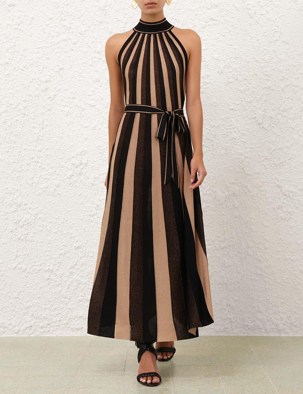 HYPNOTIC HALTER MIDI DRESS - 2