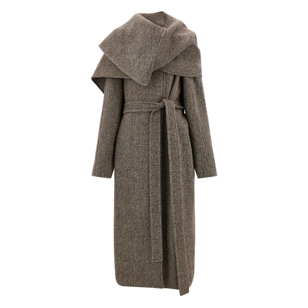 Ferragamo Brown Coats - Oversized Coats Women - 3