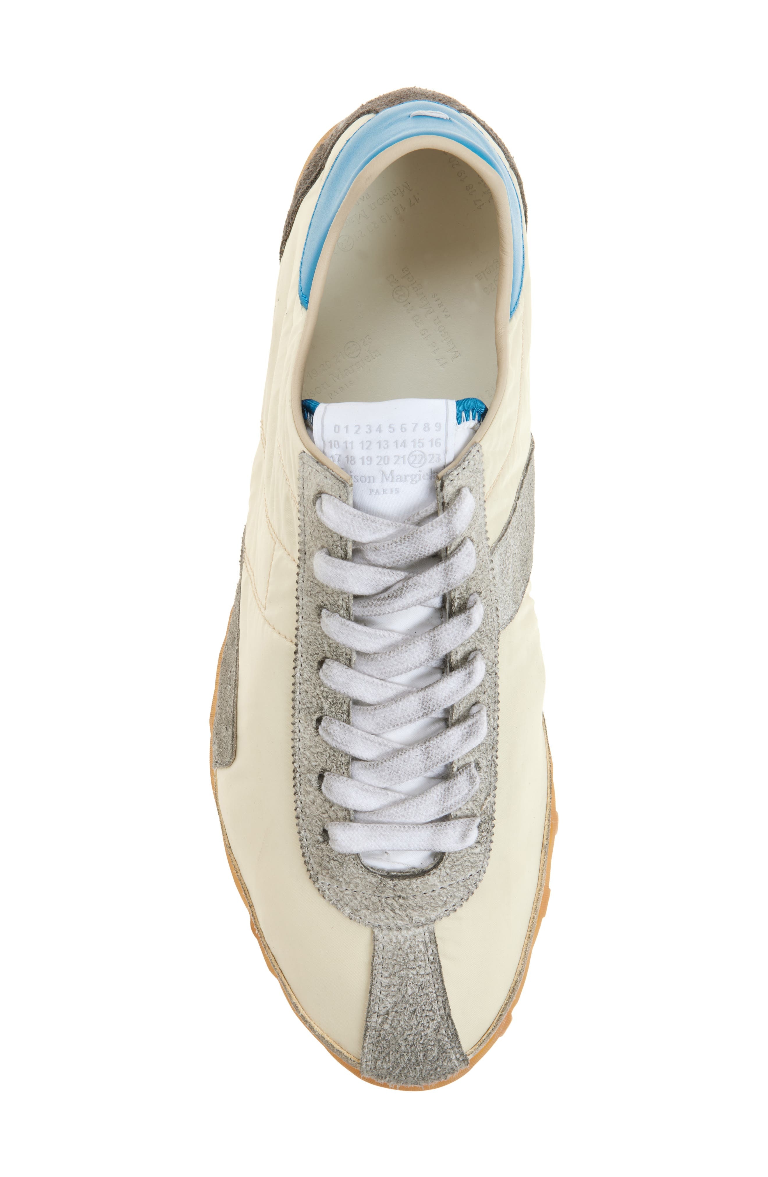 Maison Margiela Sprinters Sneaker in Lemon/White/Grey at Nordstrom - 5