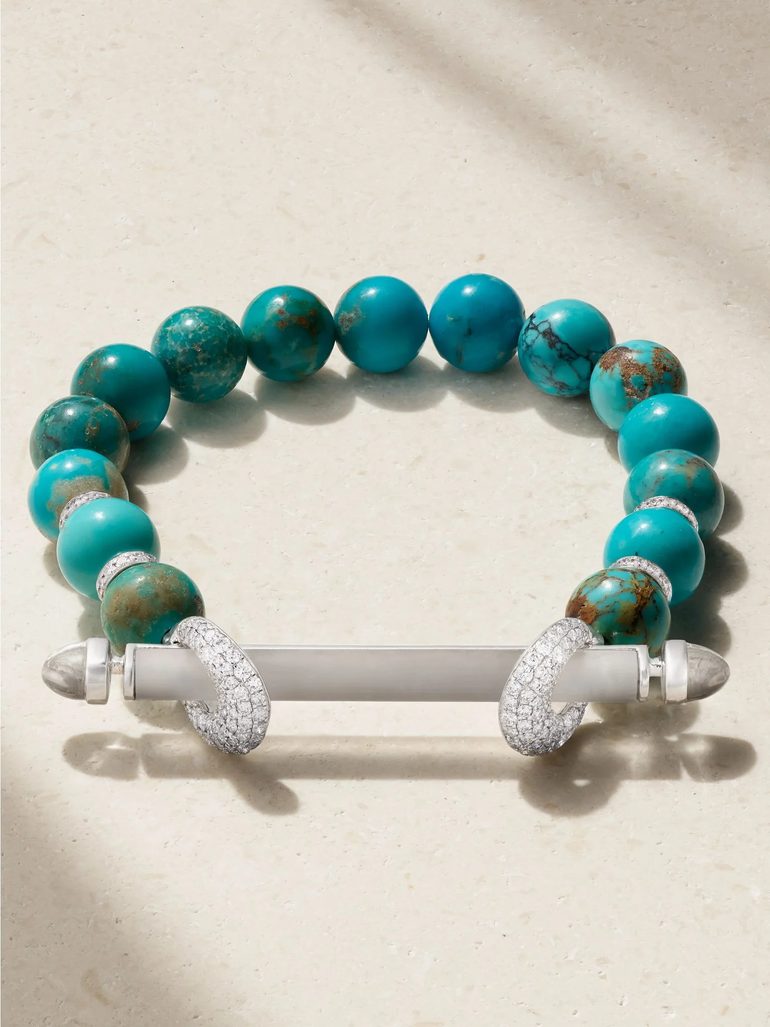Chakra 18-karat white gold multi-stone bracelet Gold - 1
