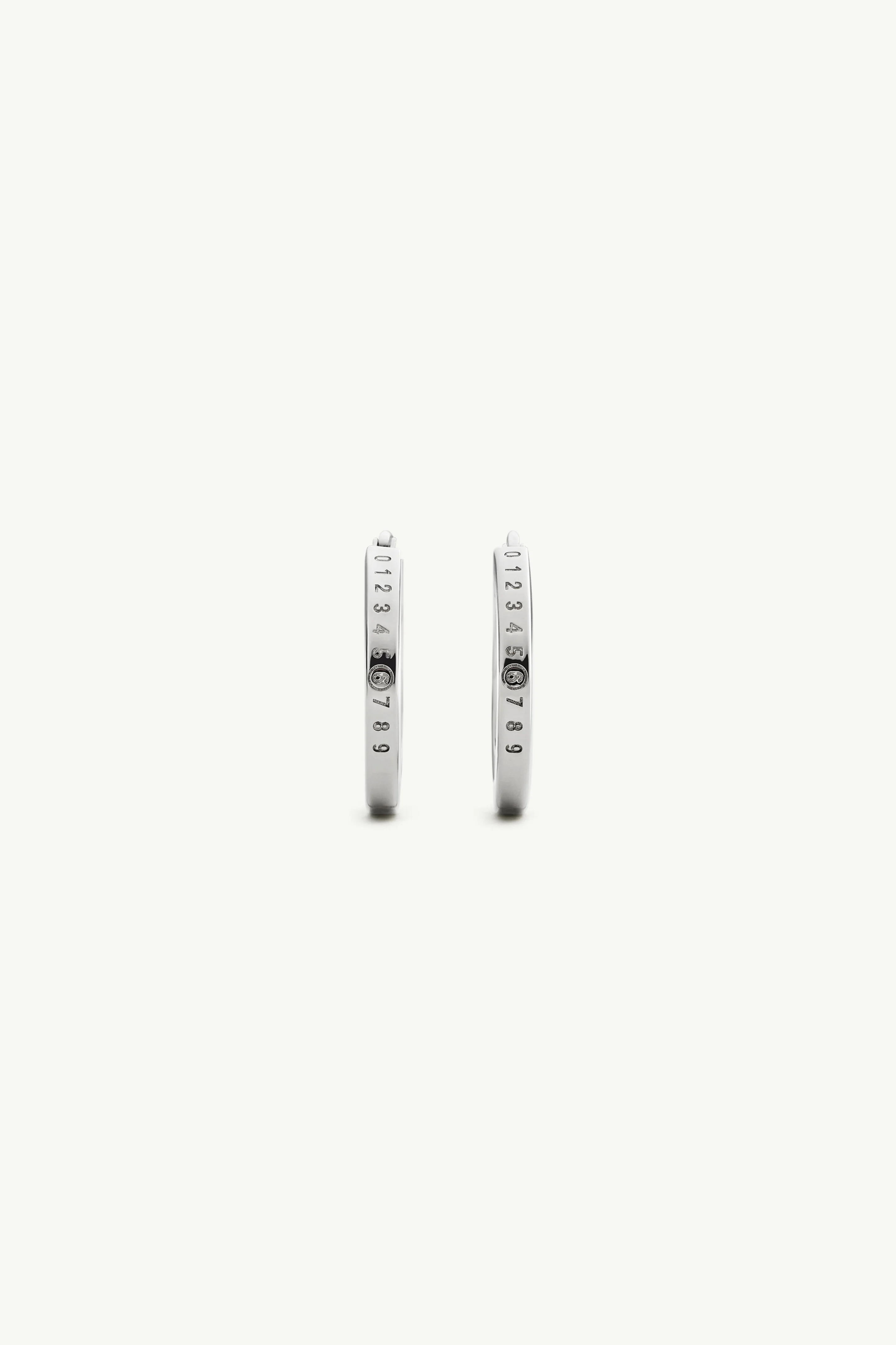 Numeric hoop earrings - 1