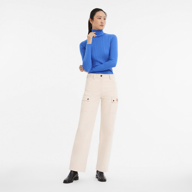 Longchamp Fall-Winter 2023 Collection Trousers Ecru - OTHER outlook