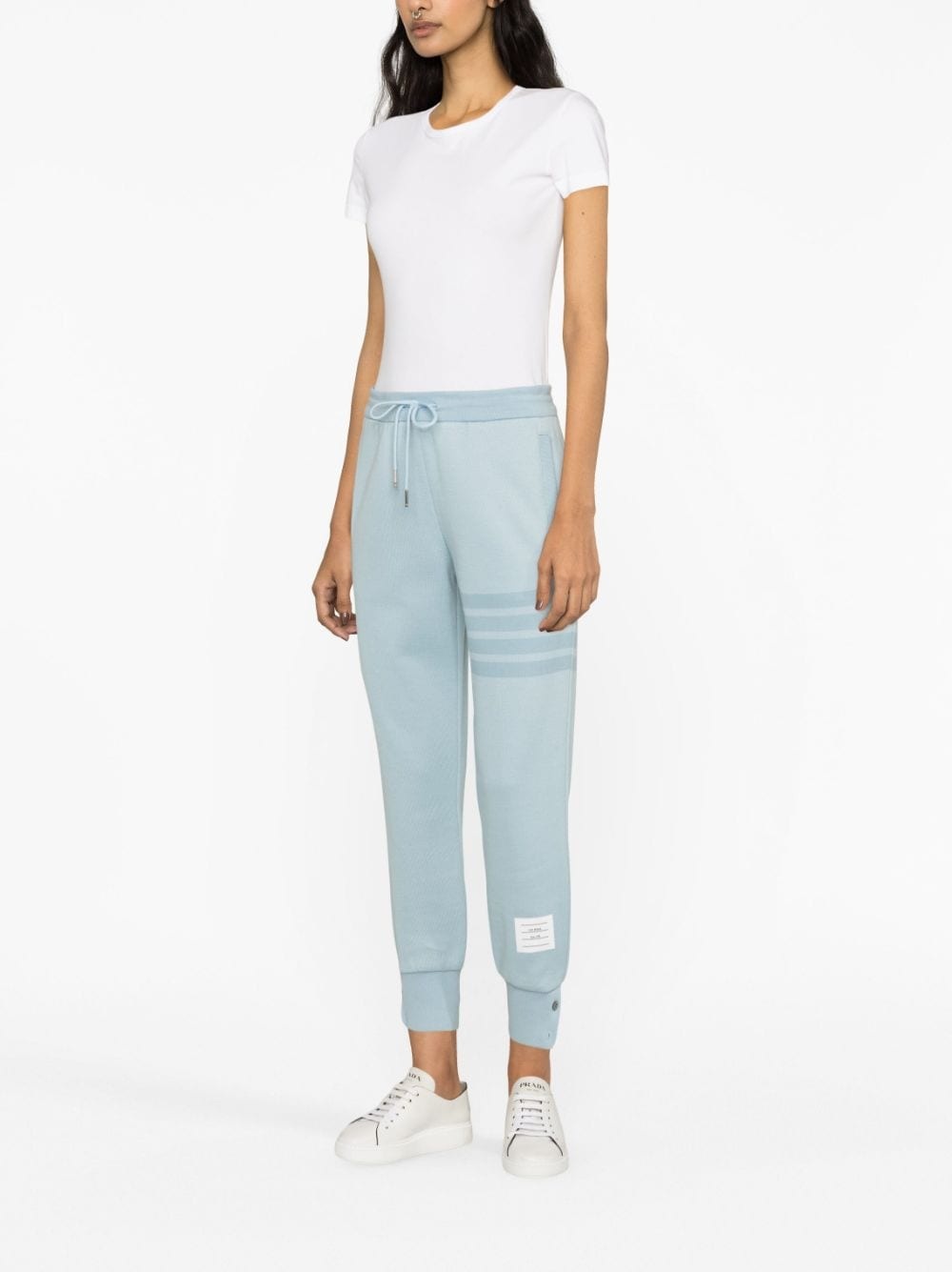 4-Bar-stripe cotton track pants - 3