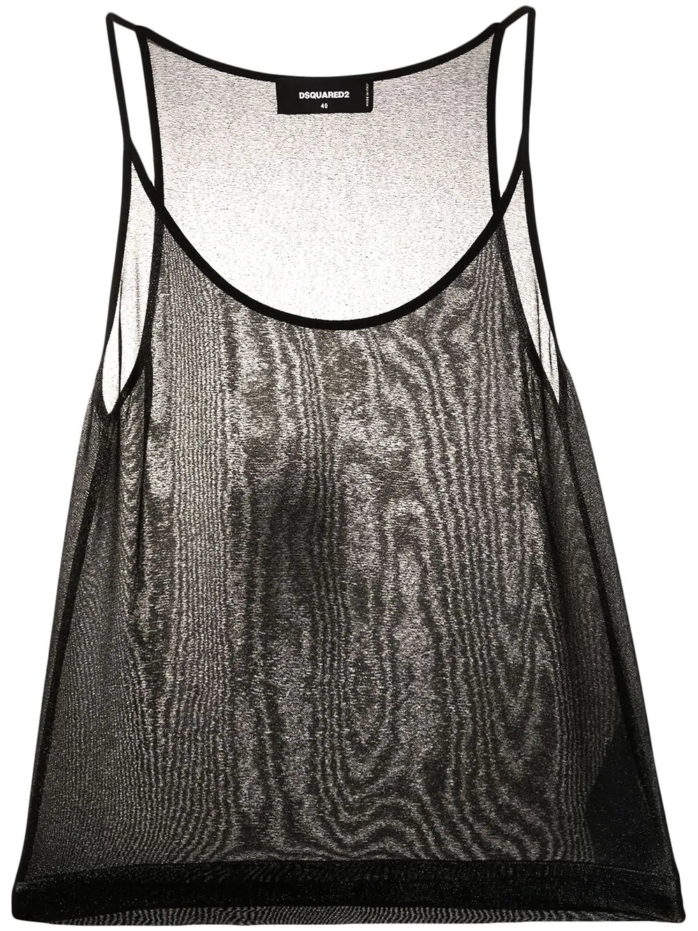 metallic sheen tank top - 1