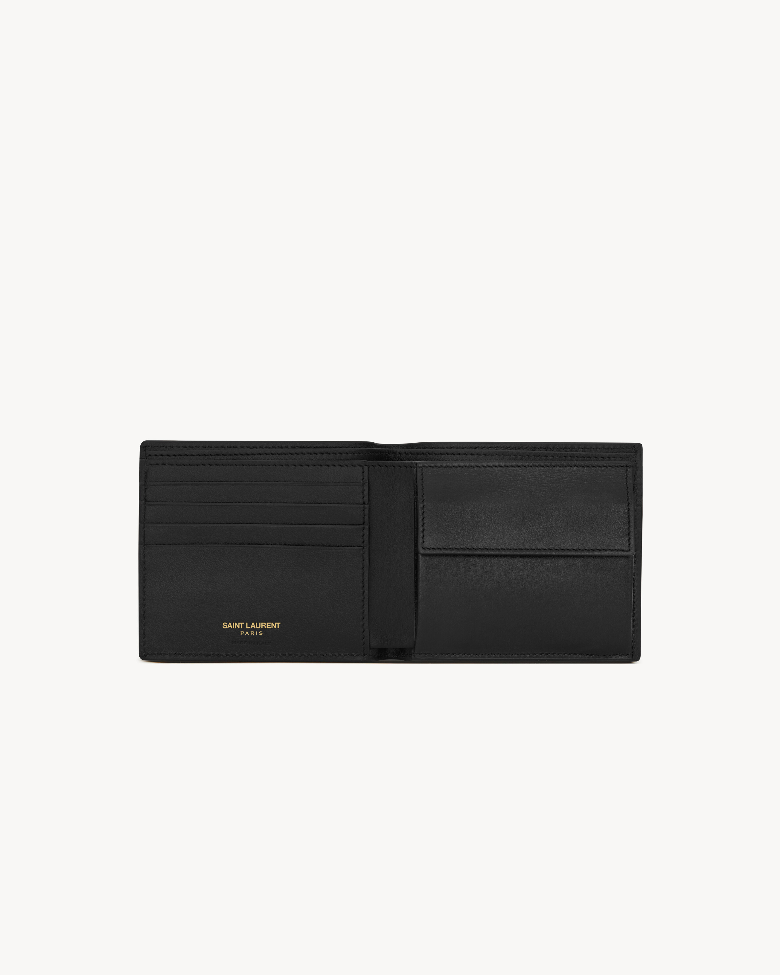 TINY CASSANDRE EAST/WEST WALLET WITH COIN PURSE IN CROCODILE-EMBOSSED MATTE LEATHER - 3
