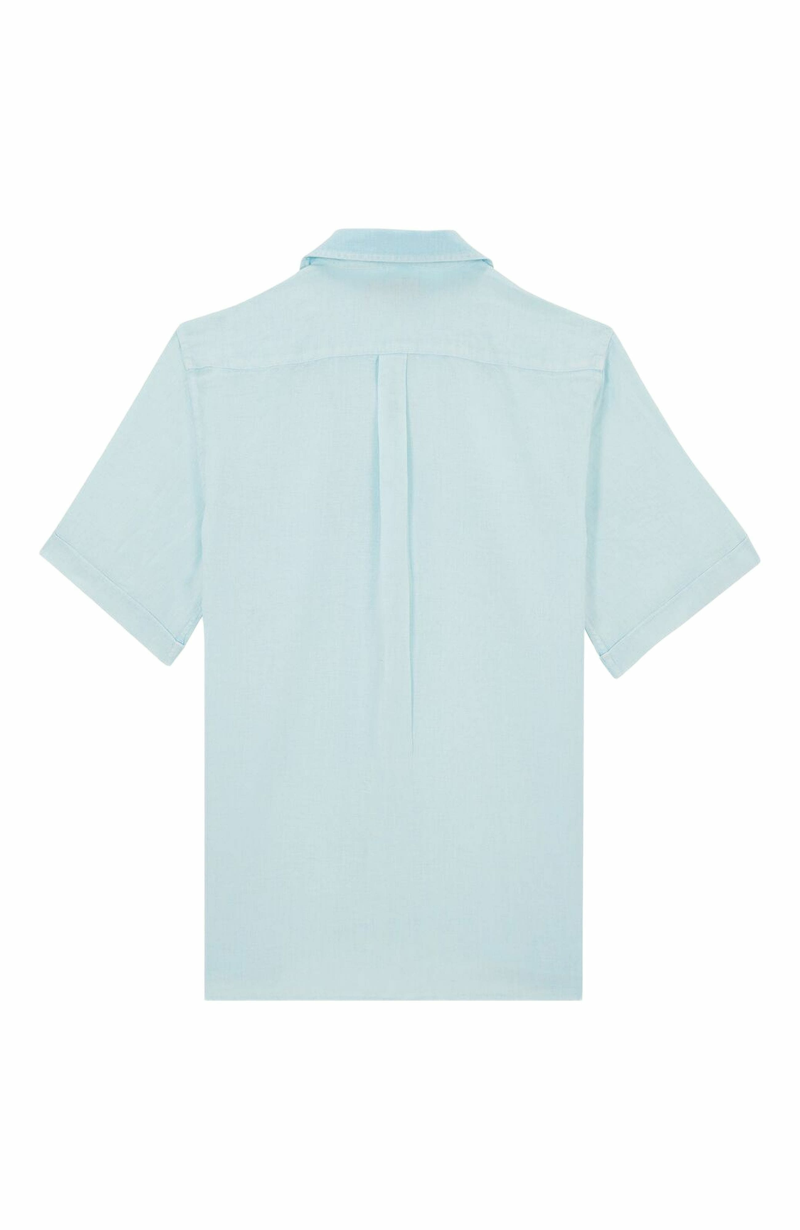Vilebrequin Men's Bowling Linen Mineral Dye Shirt in Thalassa at Nordstrom - 2