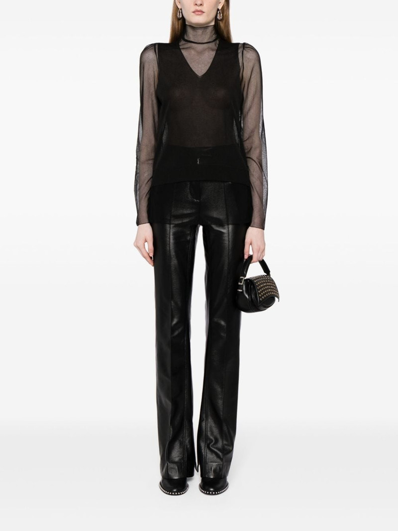 UNDERCOVER layered high-neck top outlook