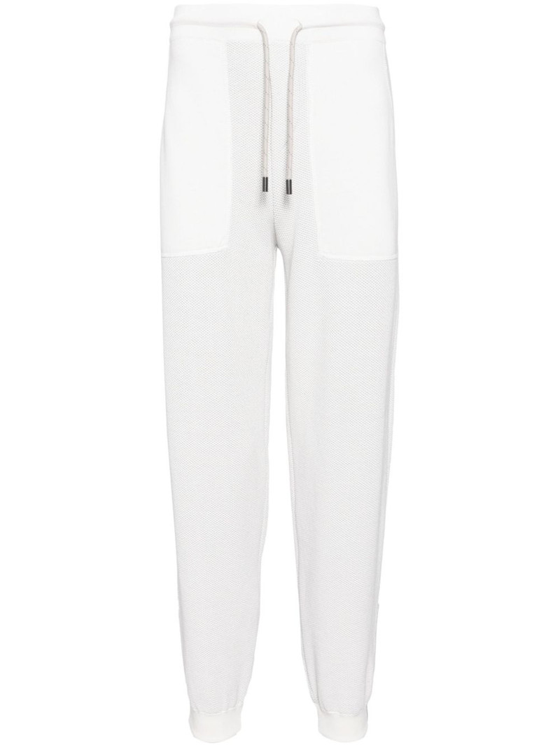 honeycomb knit track pants 1