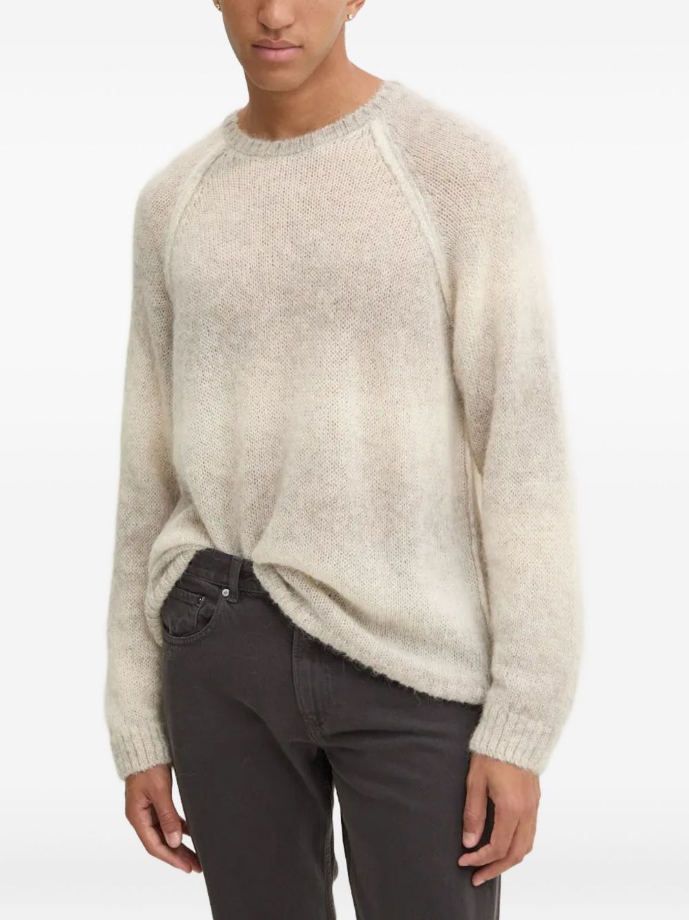 long-sleeved crew-neck sweater - 3