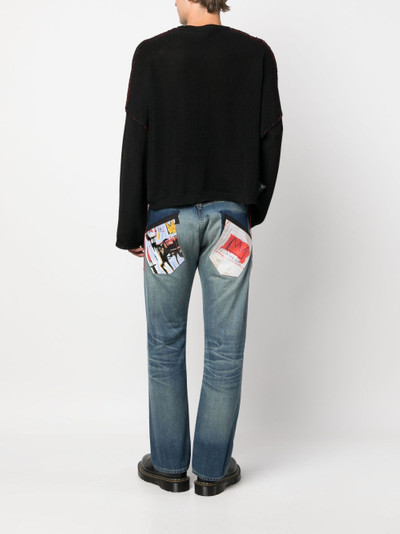 Junya Watanabe MAN x Jean-Michel Basquiat jeans outlook