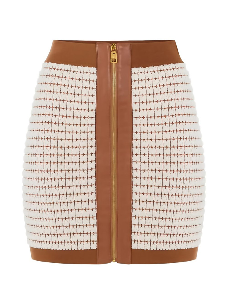 zip-up mini skirt 1